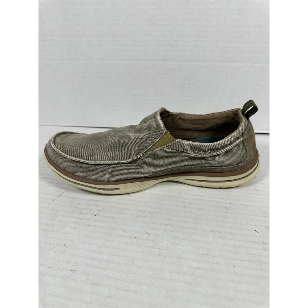 Skechers Relaxed Fit Air-Cooled Memory Foam Mens Slip On Loafers Taupe‎ 64654 11